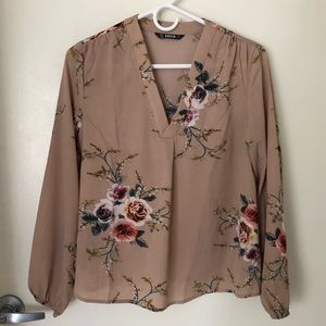 Shein Floral Blouse
